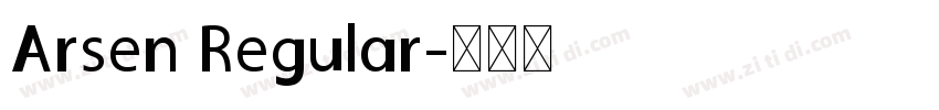 Arsen Regular字体转换